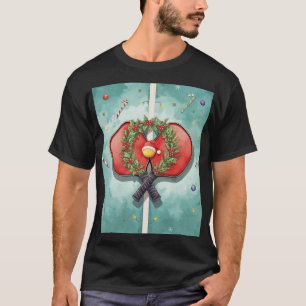 Camiseta Pickleball tema natalino