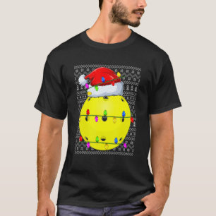 Camiseta Pickleball Ugly Sweater Natal Pajama Lights Sp