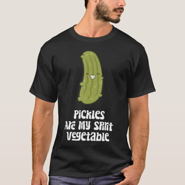 Camiseta Pickles Are My Spirit Vegetable Funny Pickle Lover (Frente)