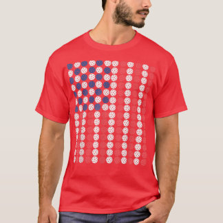 Camiseta picle flag no legal design de 4 de julho para picl