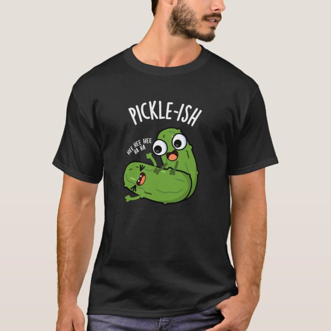 Camiseta Picle Tickle Funny Puns Dark BG (Frente)