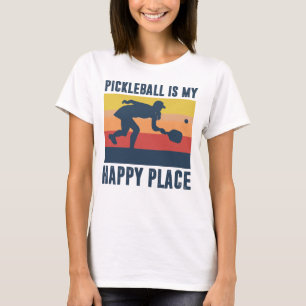 Camiseta picleball cita mulheres picleiros