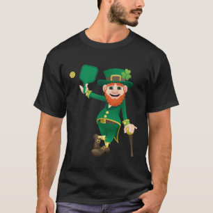 Camiseta Picleball Leprechauns Dia de São Patrício
