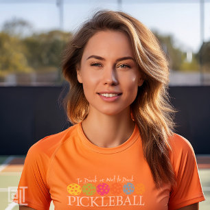 Camiseta Picleball Moderno Clássico A Dink ou A Não Dink