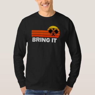 Camiseta picleball tente me dar um golpe no jogador do smas