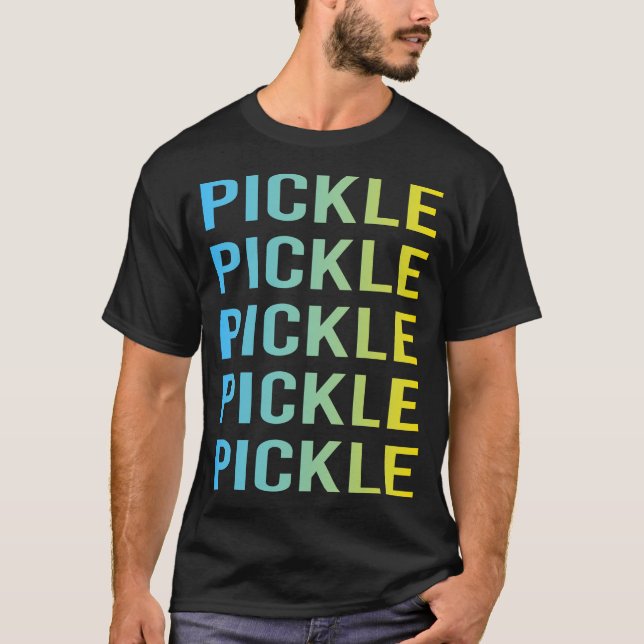 Camiseta Picles Amarelo Azul (Frente)
