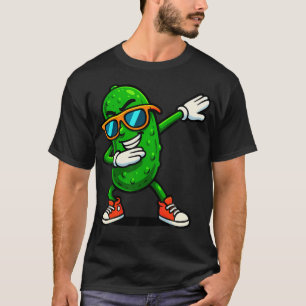 Camiseta Picles Dançando Cucumber Engraçado Amante de Picle