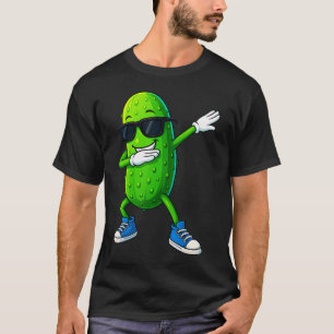 Camiseta Picles Dançando Pepino Engraçado Amante de Picles