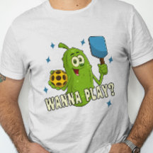 Picles de Cartoon Bonito Quer Jogar Pickleball