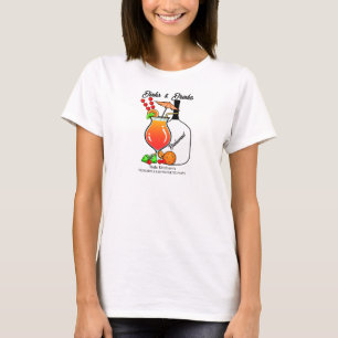Camiseta Picles de Casamento de Solteira Drinks & Bebidas