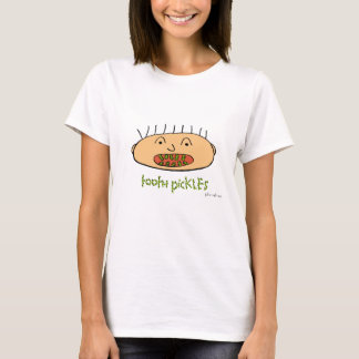Camiseta picles de dente, palha de manga longa