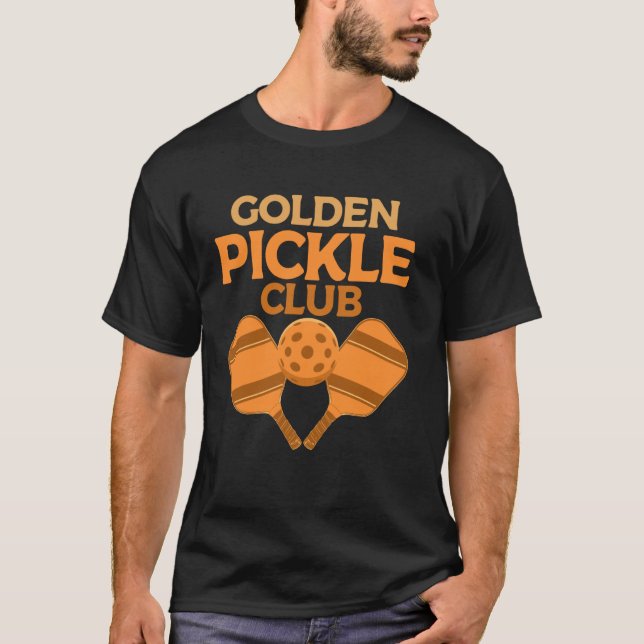 Camiseta Picles de ouro Clube Engraçado Jogadores de Pickle (Frente)