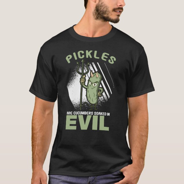 Camiseta Picles de pepino Pepinos Pepinos Mau (Frente)