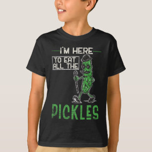 Camiseta Picles de Pessoas Velho Dill Homens Pickles Comem