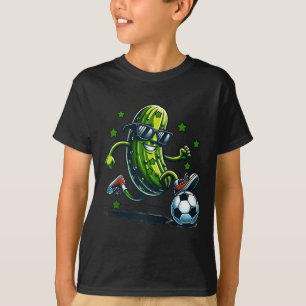Camiseta Picles engraçado de futebol com óculos de sol para