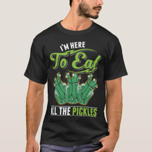 Camiseta Picles Engraçados Comendo Picles
