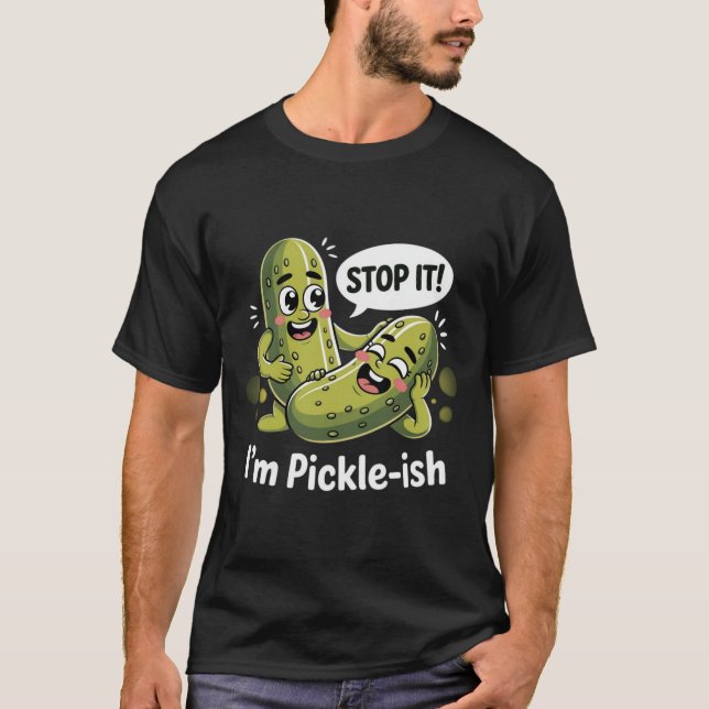 Camiseta Picles Engraçados – “Estou com Picles” (Frente)