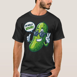 Camiseta Picles Engraçados Eu Estou Meio Azedo