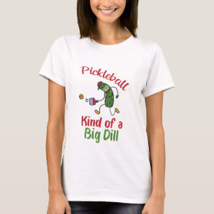 Camiseta Picles Engraçados Jogando Pickleball Meio Que Um G
