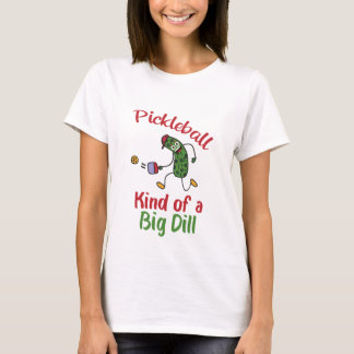 Camiseta Picles Engraçados Jogando Pickleball Meio Que Um G