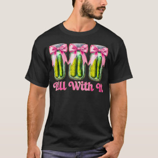 Camiseta Picles Enlatados Fofo Só Picles Com Laço Coquete