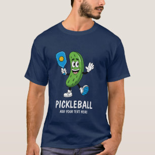 Camiseta Picles Personalizados Jogando Pickleball Engraçado