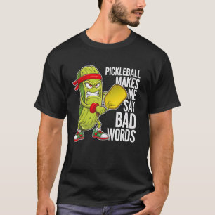 Camiseta Picles Pickleball Engraçado Me Faz Dizer Palavras