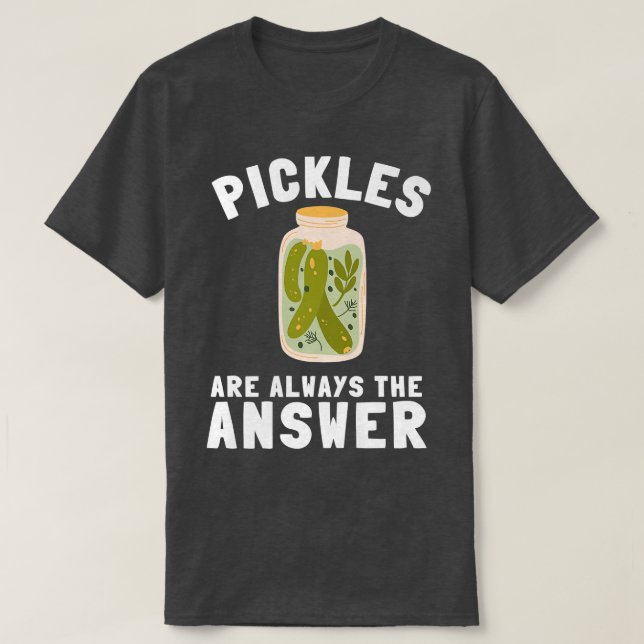 Camiseta Picles Picles Pickle Lover Pickle Jar Enlatado Fo (Frente do Design)