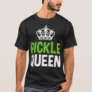Camiseta Picles Queen Vegan Engraçado Vegetal
