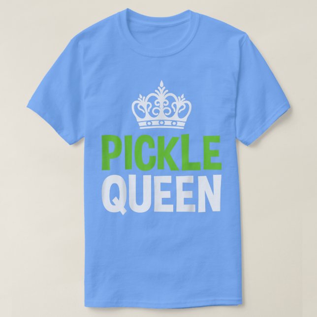 Camiseta Picles Queen Vegan Engraçado Vegetal (Frente do Design)