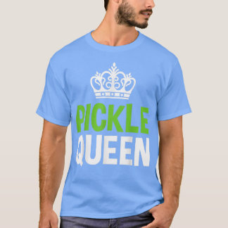 Camiseta Picles Queen Vegan Engraçado Vegetal