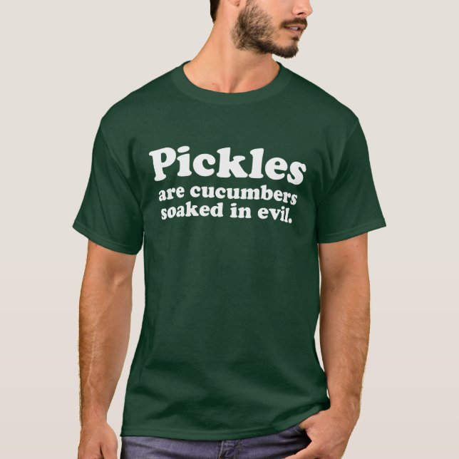 Camiseta Picles são mau (Frente)