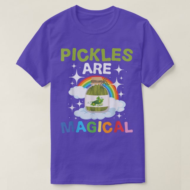 Camiseta Picles São Picles Magnéticos Vegetarianos F (Frente do Design)