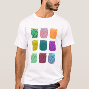 Camiseta Picles Warhol Divertidos Coloridos Arco-íris