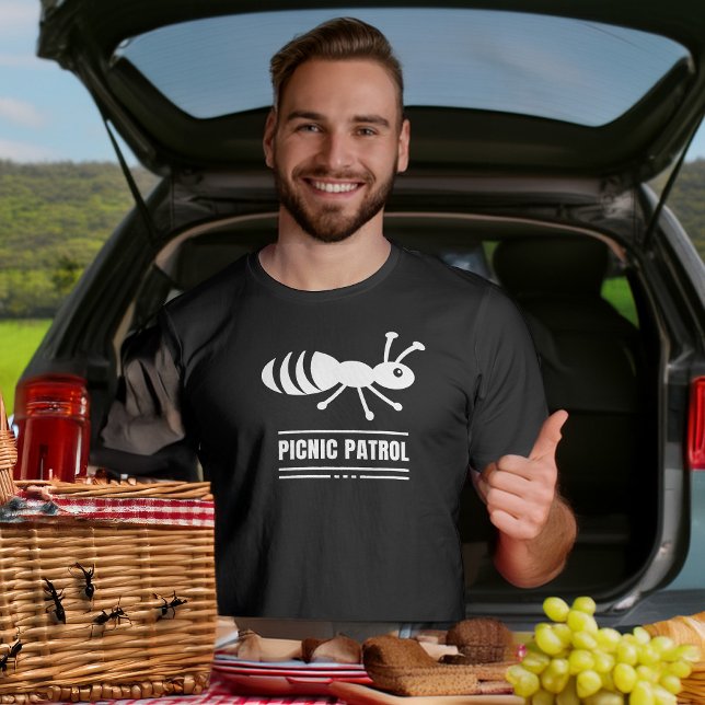 Camiseta Picnic Patrol Engraçado, pequena formiga para Inse (Criador carregado)