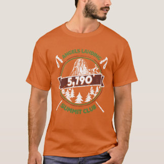 Camiseta Pico Angels Landing em Zion Utah clube de montanhi