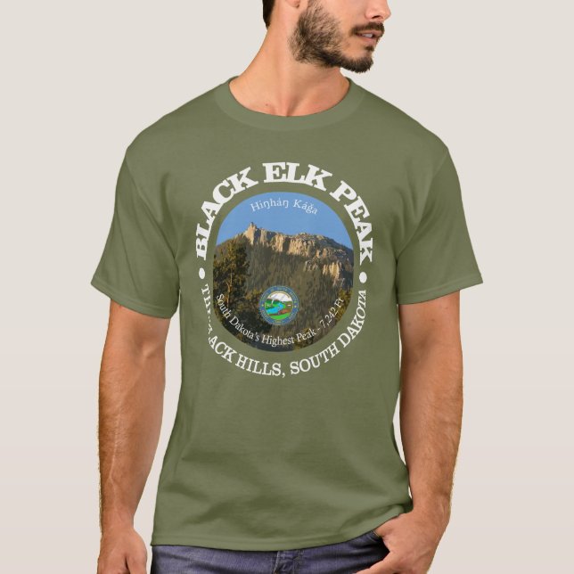 Camiseta Pico de Elk Negro (Frente)