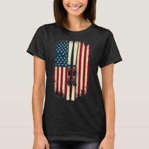 Camiseta Pico de Esqui Alpino do Bandeira Americano _2