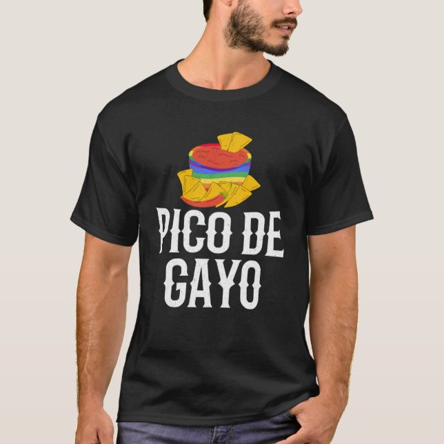 Camiseta Pico de Gayo Monge Direitos Humanos Orgulhosa Ally (Frente)