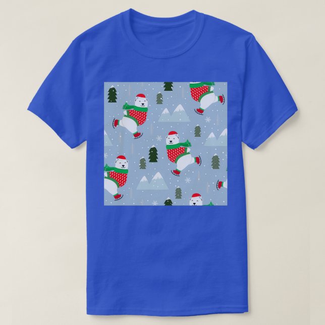 Camiseta Pico De Gelo Do Urso Polar De Natal (Frente do Design)