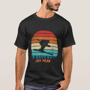 Camiseta Pico de Jay Vermont Rtro Sunset Pico Vermont Skiie