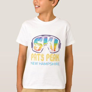 Camiseta Pico de Pats de Esqui Nova Hampshire Férias de Esq
