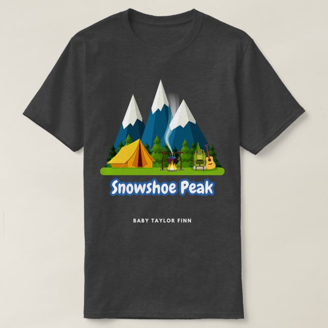Camiseta Pico de Snowshoe (Frente do Design)