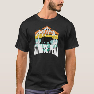 Camiseta Pico do Nascer do Sol Arizona Urso Retrô Hexágono