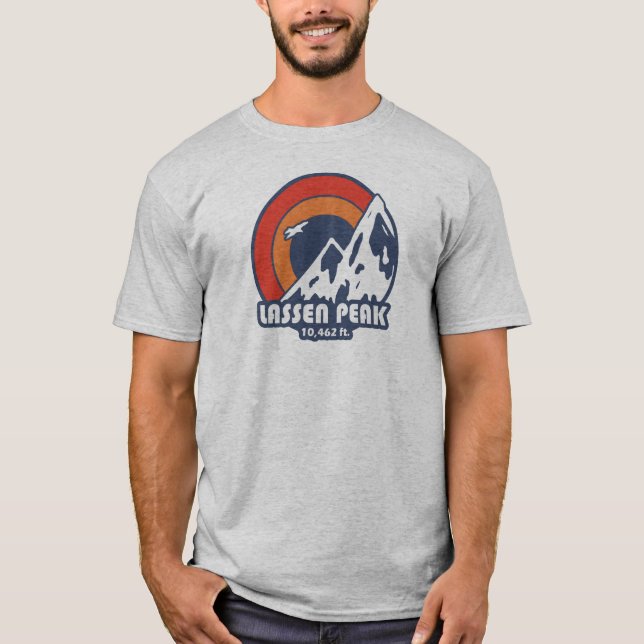Camiseta Pico Lassen Sol Águia Califórnia (Frente)
