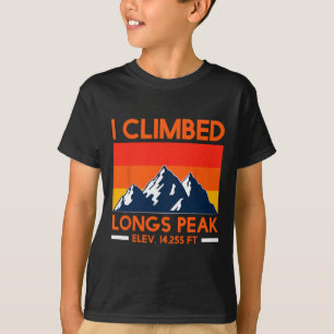 Camiseta Pico Longs Montanhas Mochileiro Amante da Montanha