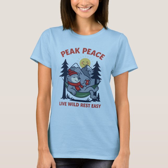 Camiseta Pico Urso da Paz na Campanha de Rede (Frente)