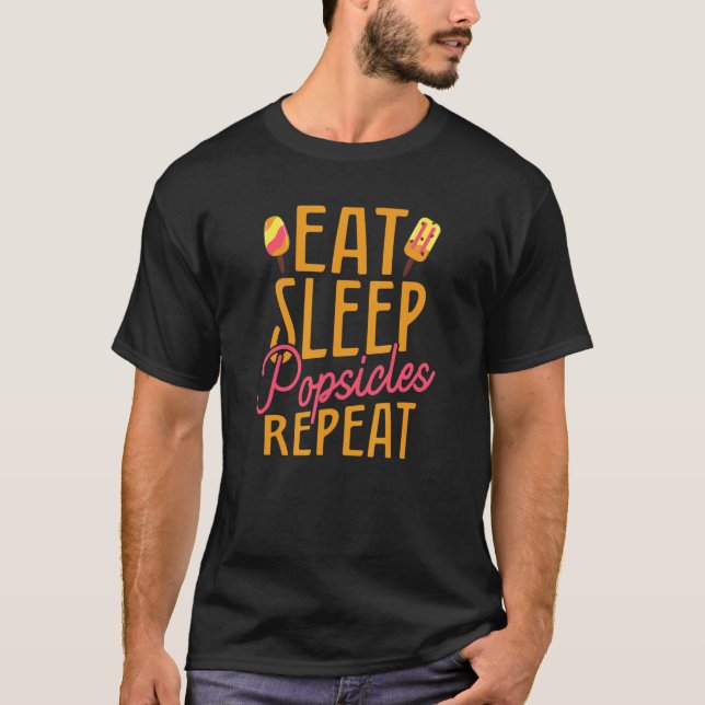 Camiseta Picolé Coma Dormir Repetir Bar De Verão (Frente)