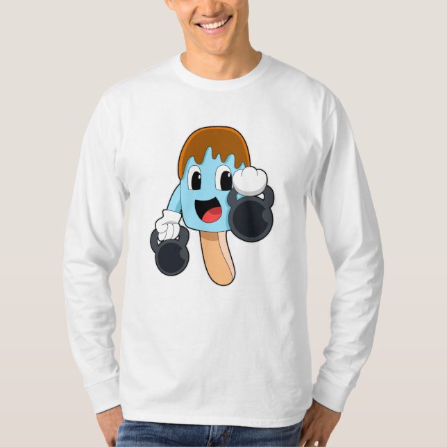 Camiseta Picolé em Fortaleza com Dumbbells (Frente)