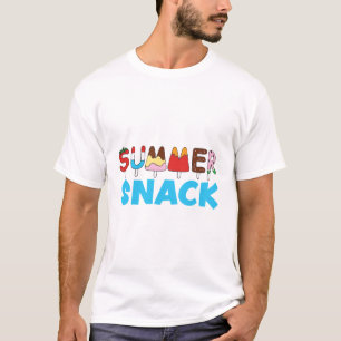 Camiseta Picolés de Desenhar de Mão para Crianças de Ver